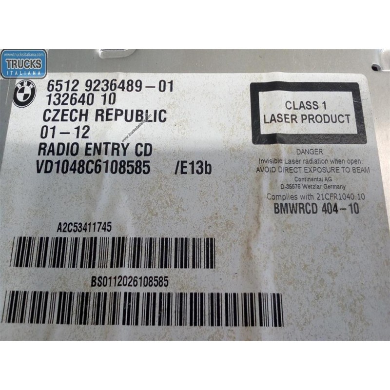 BMW CAR RADIO BMW Serie 1 (F20) 2011> used