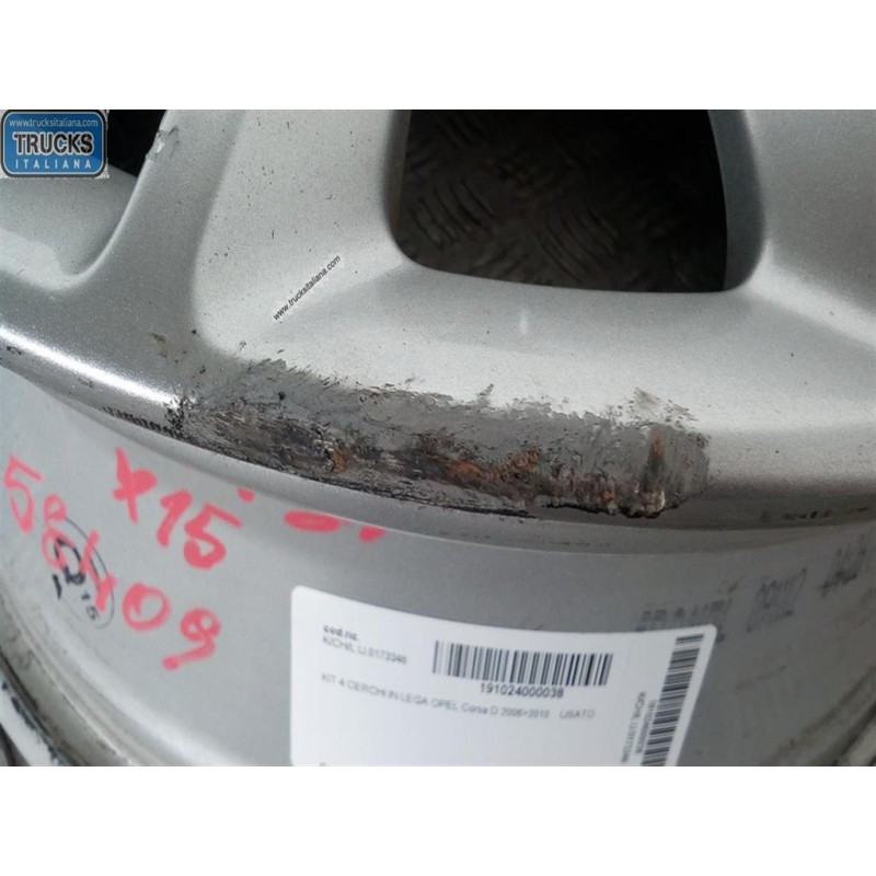 OPEL KIT ALLOY WHEELS  OPEL Corsa D 2006>2010 used