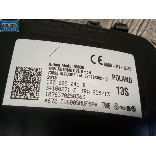 CURTAIN AIRBAG LEFT VOLKSWAGEN Up 2011>2016 used