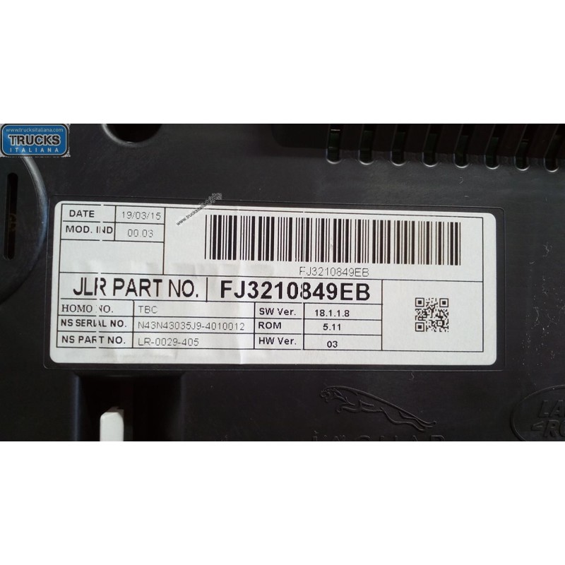 LAND ROVER INSTRUMENT PANEL LAND ROVER Range Rover Evoque 2011>2015 used