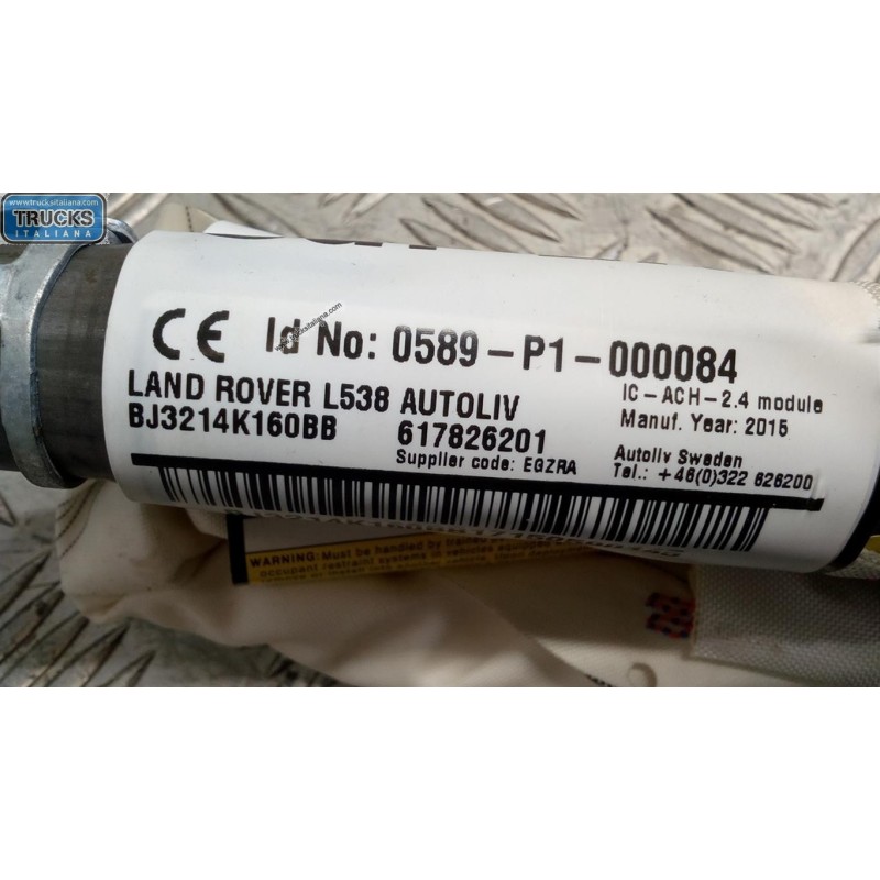 LAND ROVER AIR BAG TETTO SINISTRO LAND ROVER Range Rover Evoque 2011>2015 usato