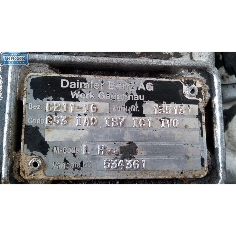 MERCEDES-BENZ truck GEARBOXES  MERCEDES-BENZ truck Actros 1997>2003 used