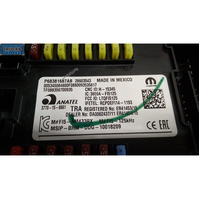 JEEP CENTRALINA MOTORE JEEP Compass 2017> usato