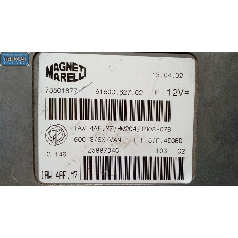 FIAT CENTRALINA MOTORE FIAT Seicento 1998>2010 usato