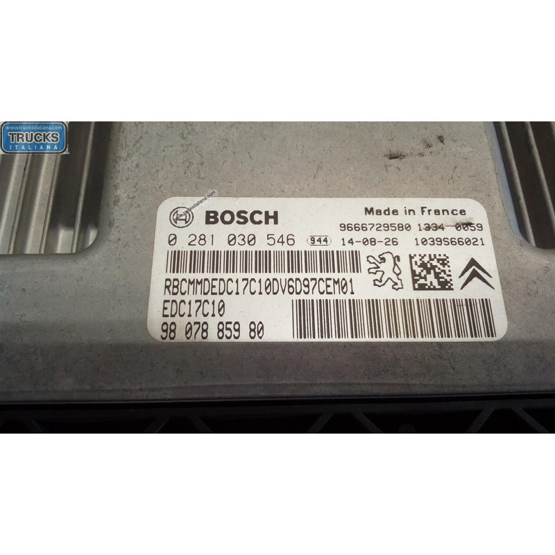 CITROEN CENTRALINA MOTORE CITROEN Berlingo 2012>2015 usato