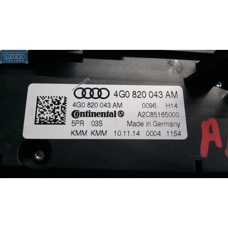 AUDI AC CONTROL UNIT AUDI A6 2014>2016 (C7) used
