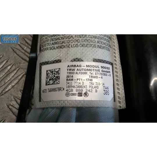 CURTAIN AIRBAG RIGHT  AUDI A6 2014>2016 (C7) used