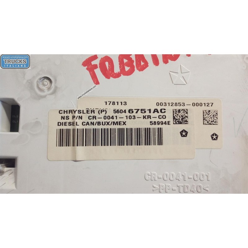 FIAT INSTRUMENT PANEL FIAT Freemont 2011> used