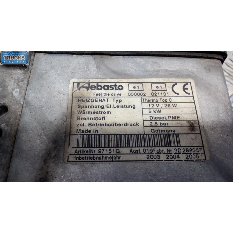 VOLKSWAGEN WEBASTO VOLKSWAGEN Touareg 2002>2007 usato