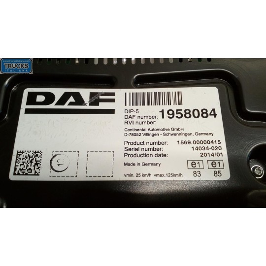 QUADRO STRUMENTI DAF XF106 usato