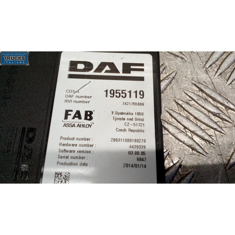 DAF CENTRALINE VARIE D DAF XF106 usato