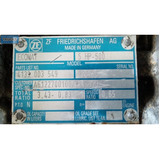 AUTOMATIC GEARBOXES  MERCEDES BUS O405 BUS used