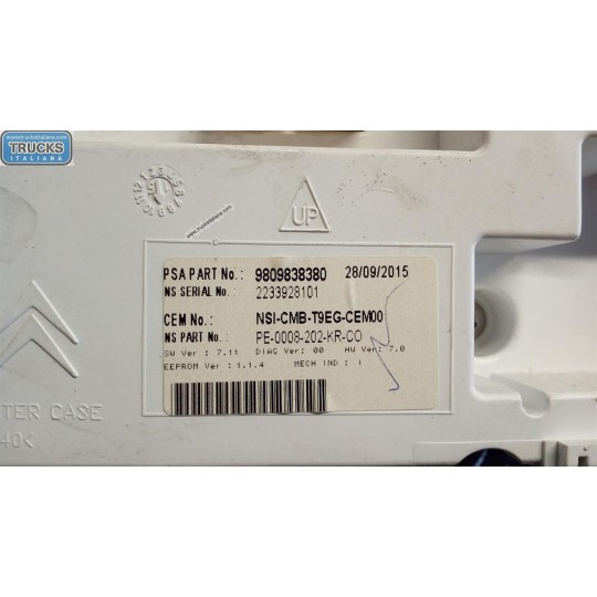 QUADRO STRUMENTI PEUGEOT 308 2014>2017 usato