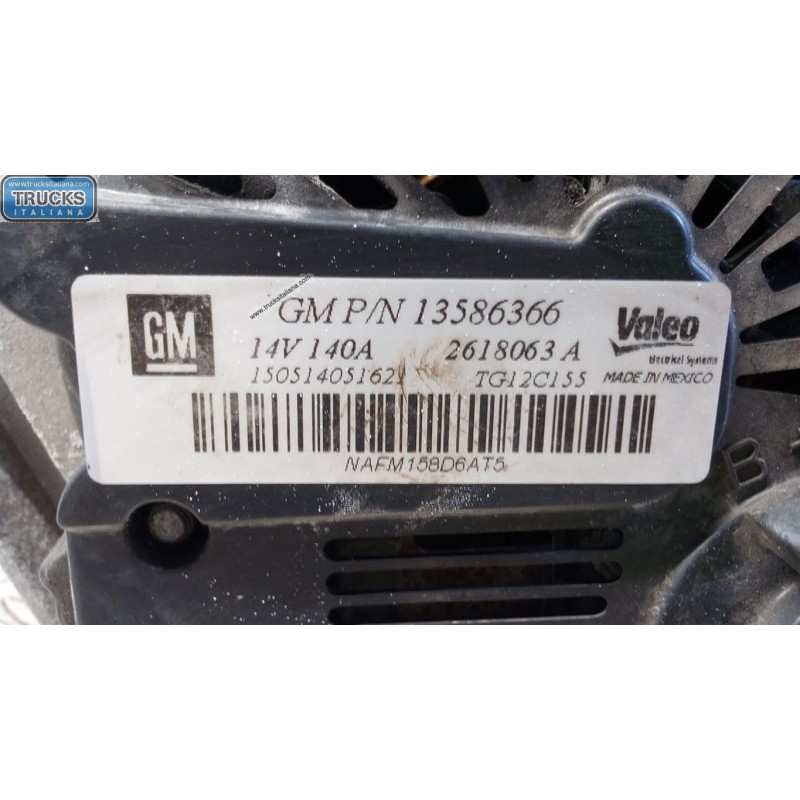 OPEL ALTERNATORE OPEL Astra J 2012>2015 usato