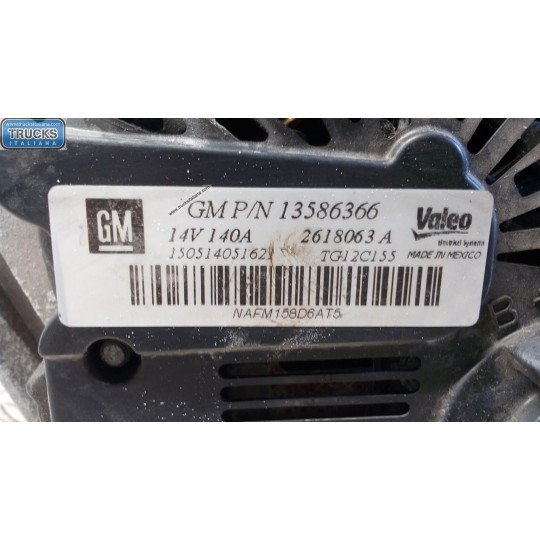 ALTERNATORE OPEL Astra J 2012>2015 usato