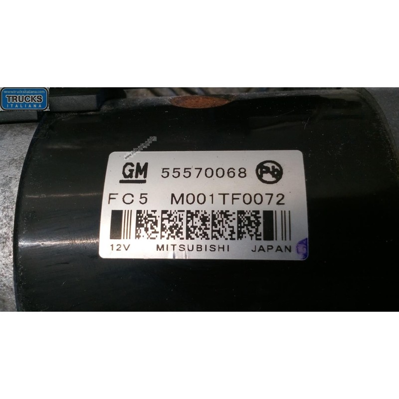 OPEL STARTER MOTOR OPEL Astra J 2012>2015 used