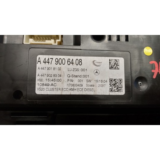 QUADRO STRUMENTI MERCEDES-BENZ van Vito-V (W447) 2014>2019 usato