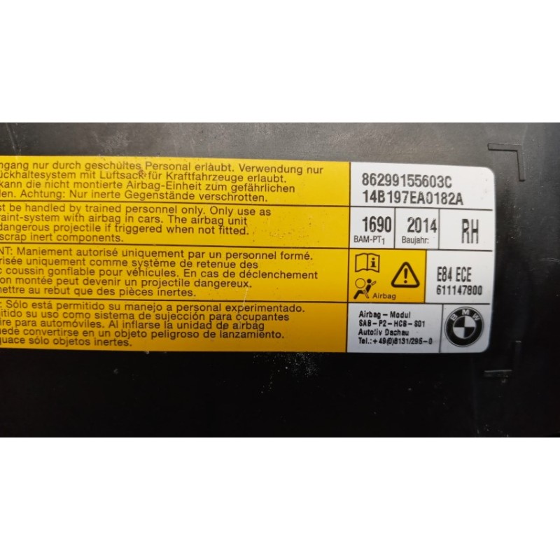 BMW AIR BAG LATERALE DESTRO BMW Serie X1 (E84) 2012>2015 usato