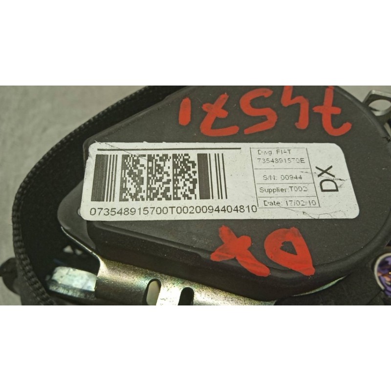 FIAT CINTURA DI SICUREZZA ANTERIORE DESTRA FIAT Qubo 2008>2014 used