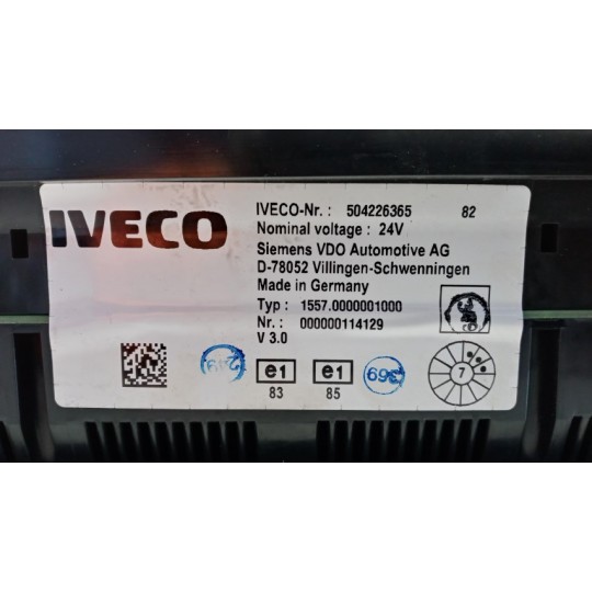 QUADRO STRUMENTI IVECO Stralis 2007>2013 usato