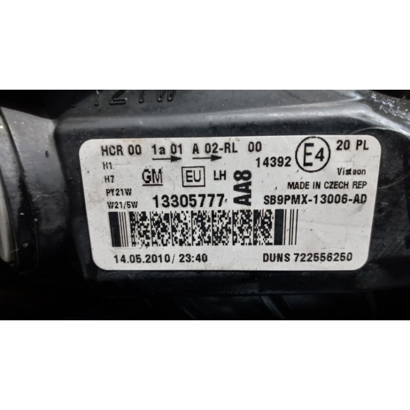 OPEL FRONT LEFT FLASHLIGHT  OPEL Meriva B 2010>2014 used