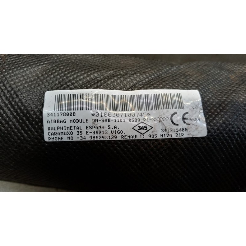 DACIA AIR BAG LATERALE SINISTRO DACIA Sandero 2012>2020 usato