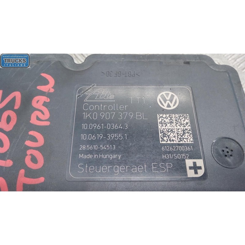VOLKSWAGEN ABS SYSTEM VOLKSWAGEN Touran 2010>2015 used