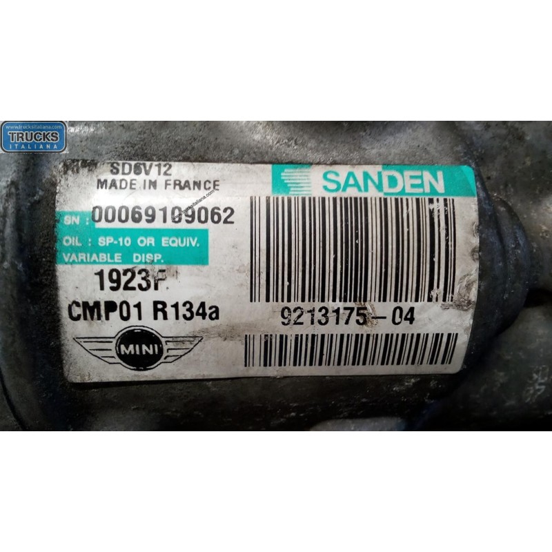 MINI COMPRESSORE ARIA CONDIZIONATA MINI R55 Clubman 2007>2014 usato