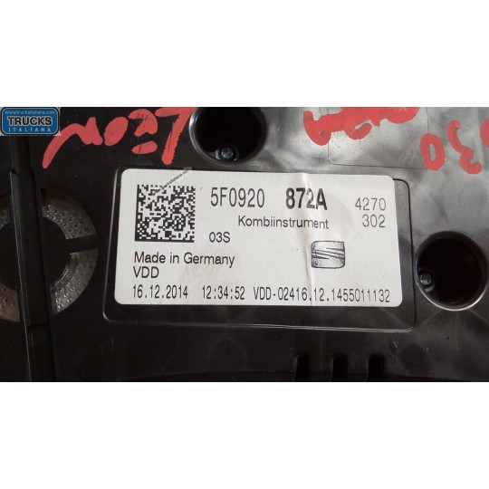 INSTRUMENT PANEL SEAT Leon 2013> used