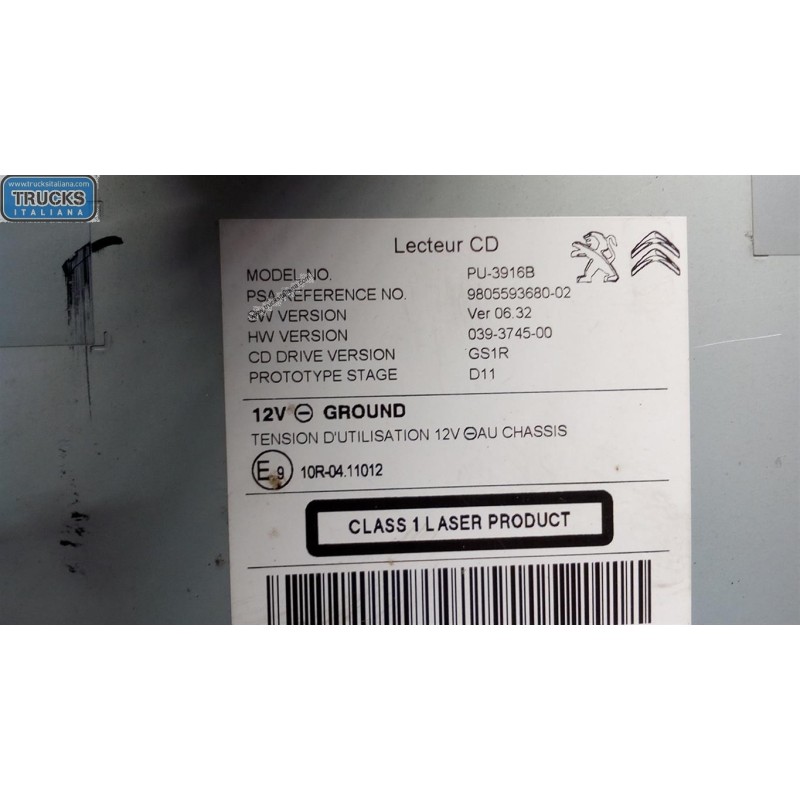 CITROEN CD CHANGER  CITROEN DS4 2015> used