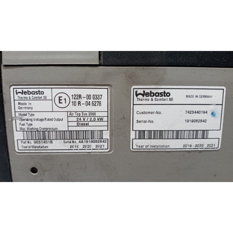 RENAULT truck WEBASTO RENAULT truck T 2014> used