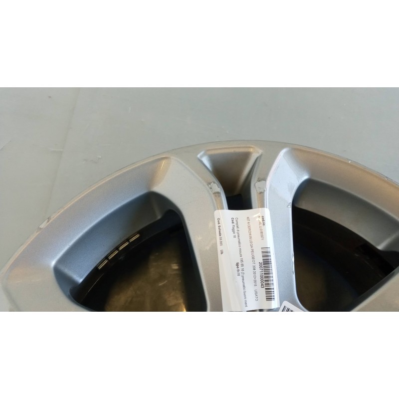 PEUGEOT KIT ALLOY WHEELS  PEUGEOT 208 2012>2015 used