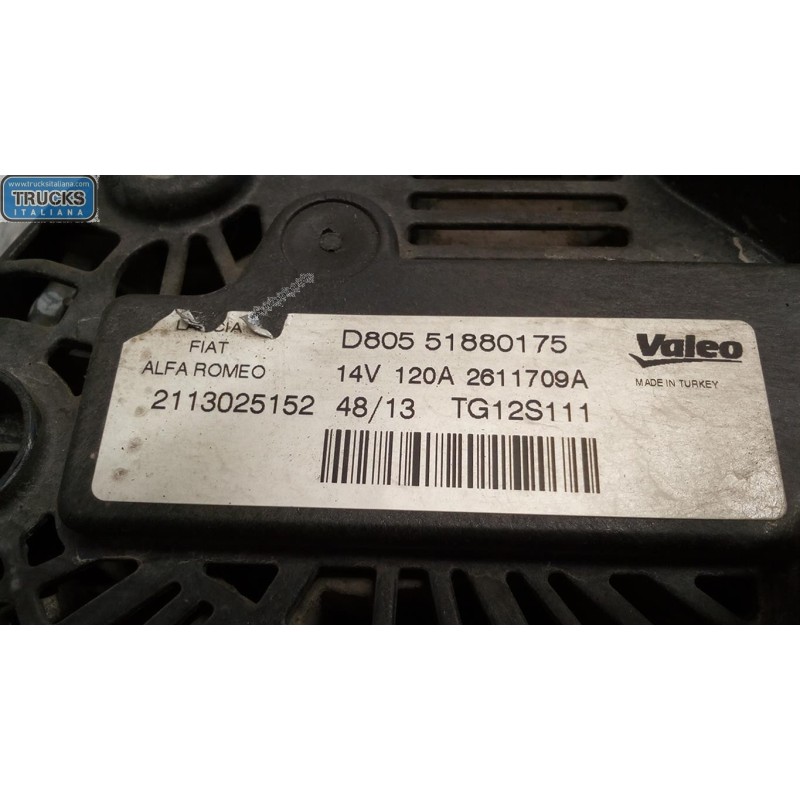 FIAT ALTERNATOR FIAT F.500L 2012> used