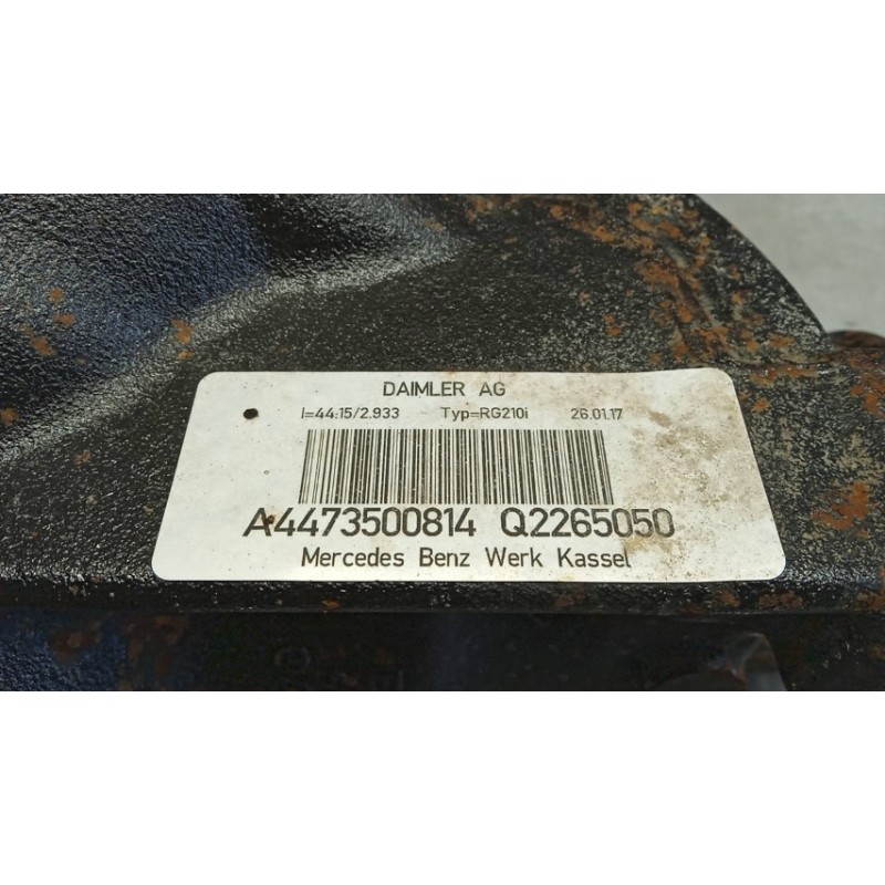 MERCEDES-BENZ van GRUPPO DIFFERENZIALE POSTERIORE MERCEDES-BENZ van Vito-V (W447) 2014>2019 usato