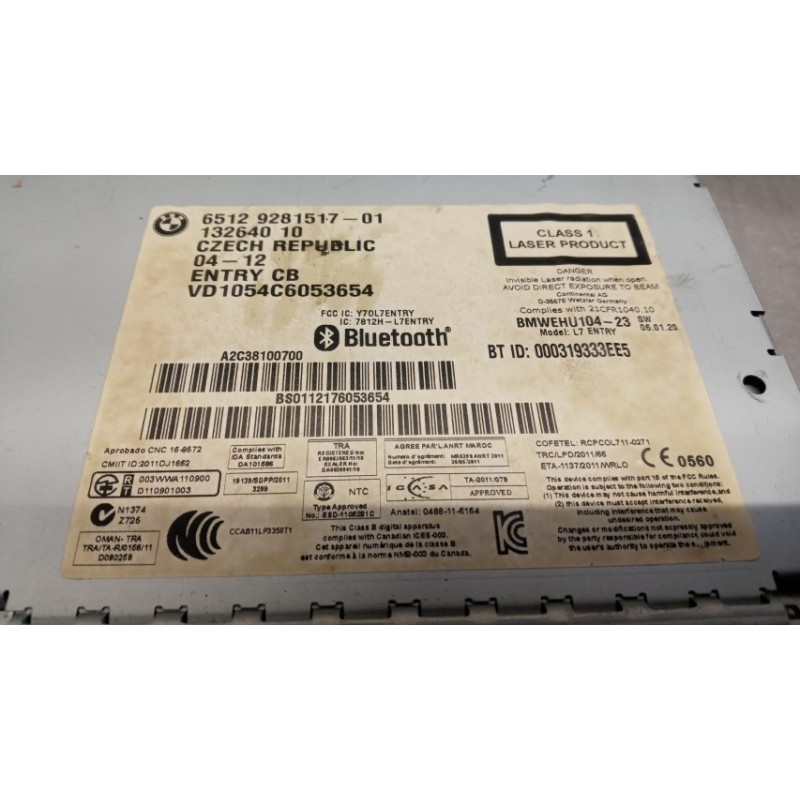 BMW CAR RADIO BMW Serie 3 (F30) Berl 2011> used