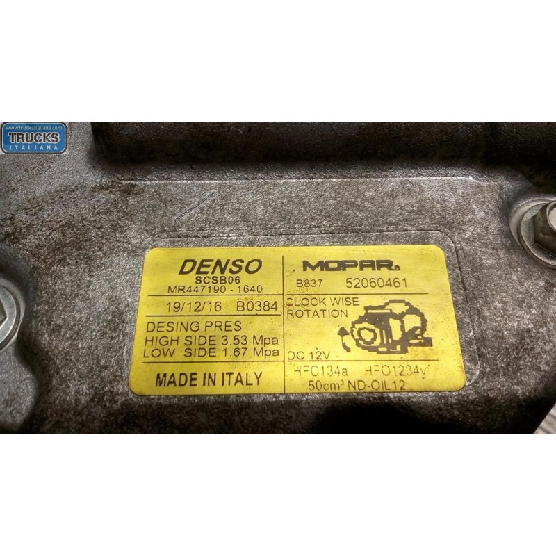 FIAT COMPRESSORE ARIA CONDIZIONATA FIAT Panda 2012> usato