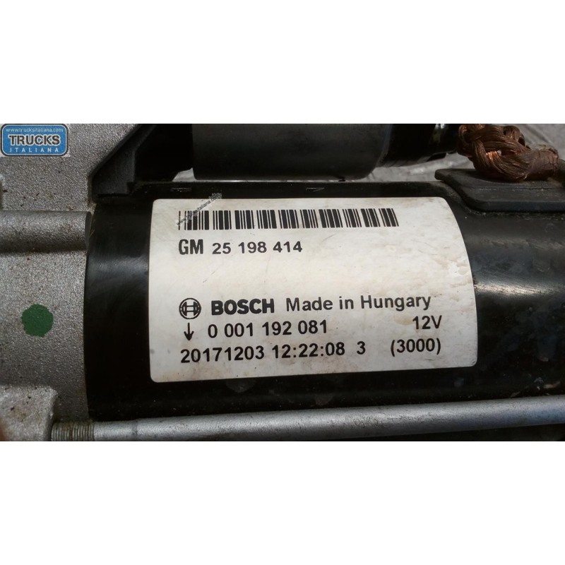 OPEL STARTER MOTOR OPEL Corsa E 2014>2019 used