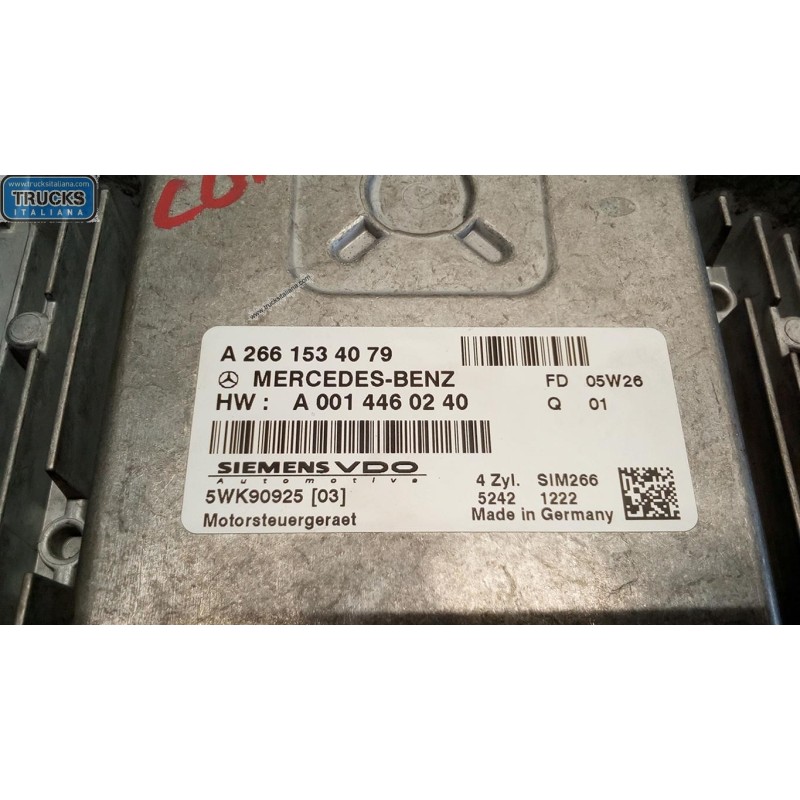 MERCEDES-BENZ CENTRALINA MOTORE MERCEDES-BENZ Classe A (W169) 2004>2008 usato