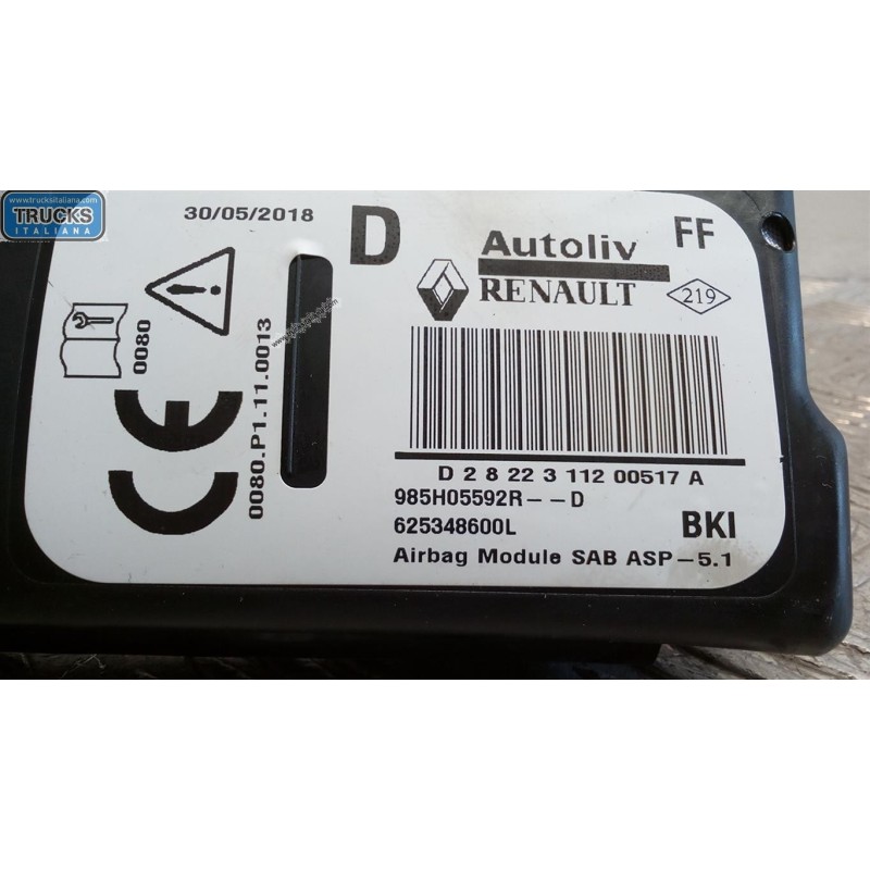 RENAULT CURTAIN AIRBAG RIGHT  RENAULT Captur 2013>2017 used