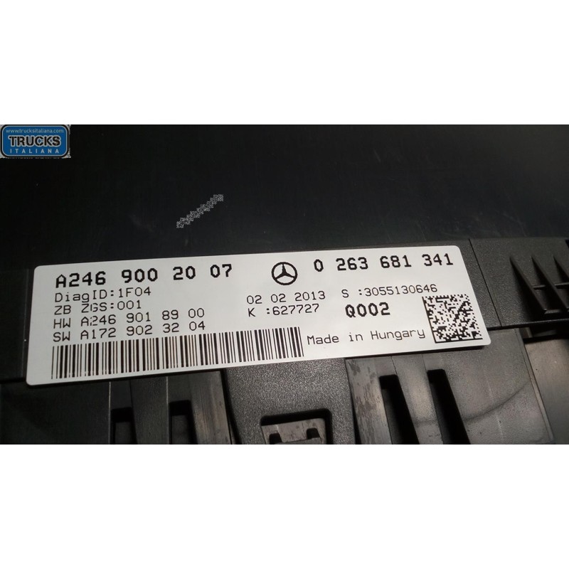 MERCEDES-BENZ QUADRO STRUMENTI MERCEDES-BENZ Classe B (W246) 2011>2014 usato