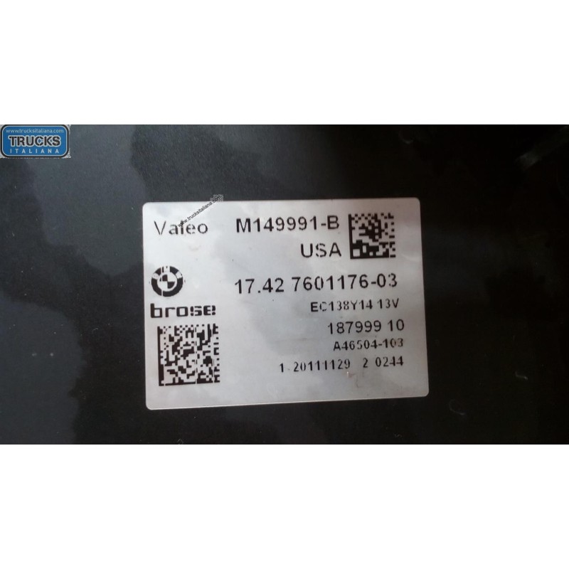 BMW CONVEYOR ELECTRIC FAN BMW Serie X3 (F25) 2010> used