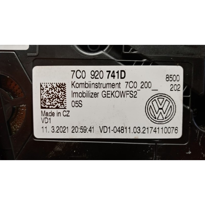 MAN QUADRO STRUMENTI MAN TGE usato