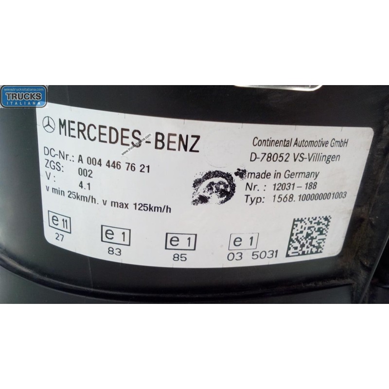 MERCEDES-BENZ truck QUADRO STRUMENTI MERCEDES-BENZ truck Actros euro 5 2008>2013 usato