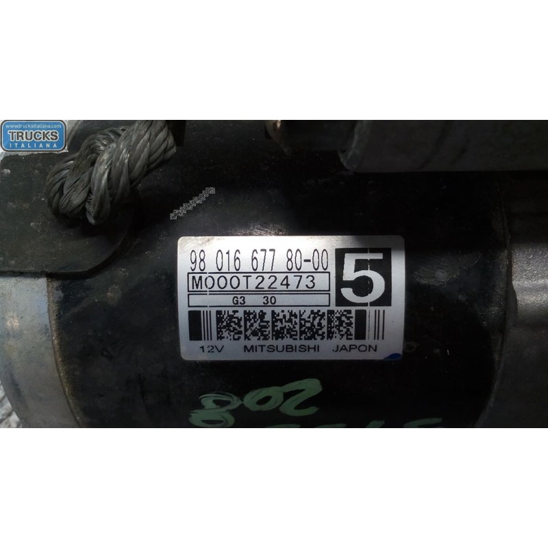 PEUGEOT STARTER MOTOR PEUGEOT 208 2012>2015 used