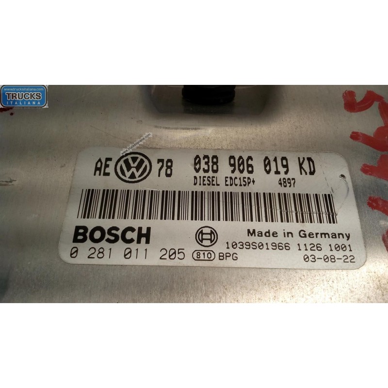 VOLKSWAGEN CENTRALINA MOTORE VOLKSWAGEN Passat 2000>2005 usato