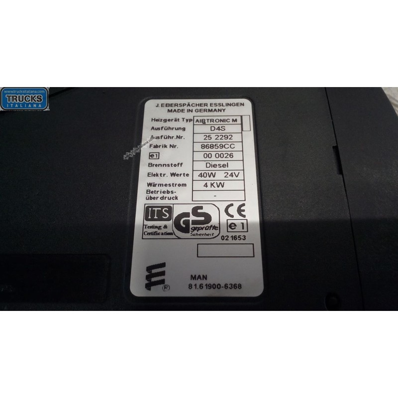 MAN WEBASTO MAN TG-A 2000>2007 used