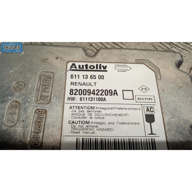 RENAULT van KIT AIR BAG RENAULT van Master 2010>2014 usato