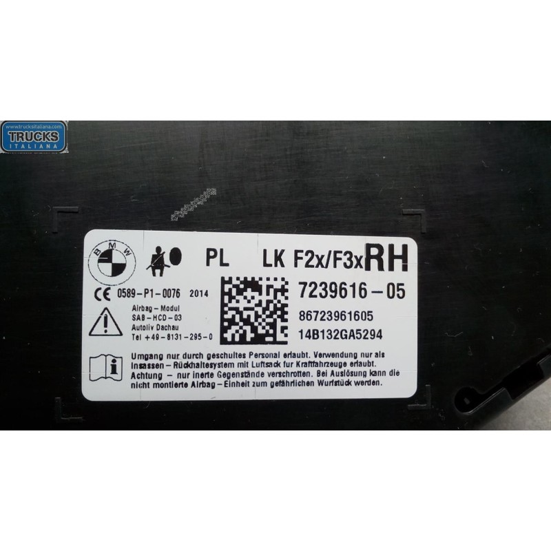 BMW AIR BAG LATERALE DESTRO BMW Serie 4 (F36) Gran Coupé 2014> usato