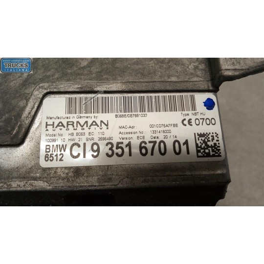 CAR RADIO BMW Serie 4 (F36) Gran Coupé 2014> used