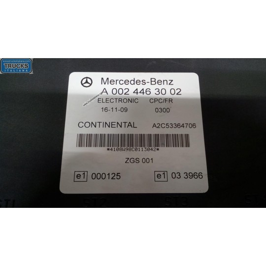 VARIOUS CONTROL UNITS  MERCEDES-BENZ truck Actros euro 5 2008>2013 used